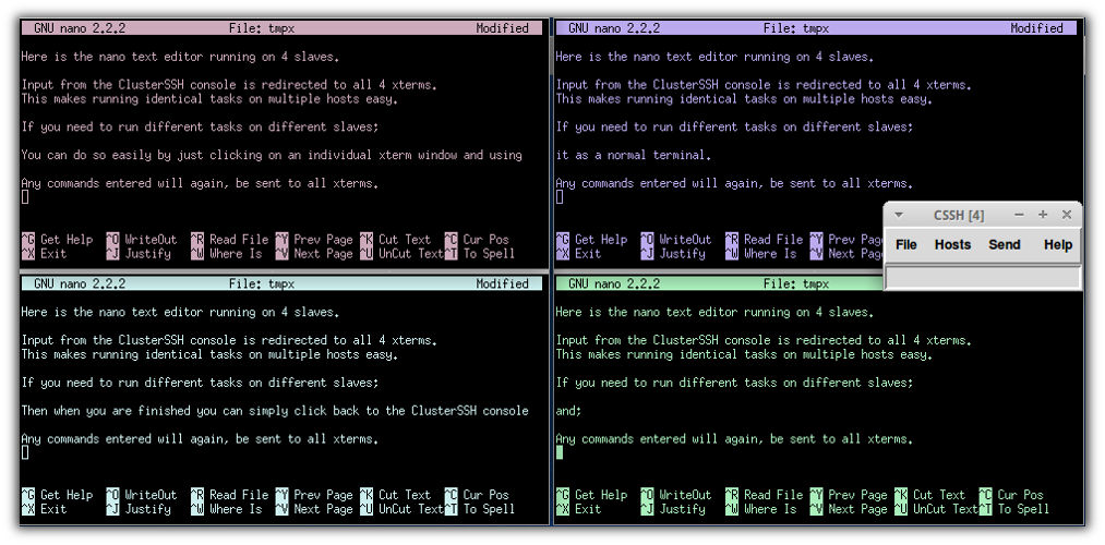 clusterssh