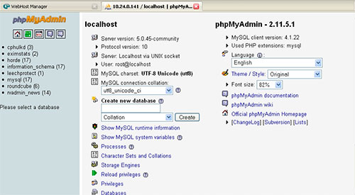 phpmyadminpantalla