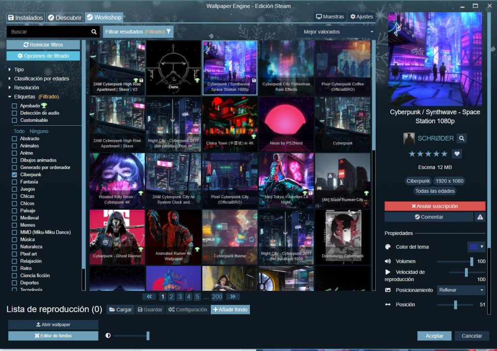 wallpaper engine, escritorios animados en windows